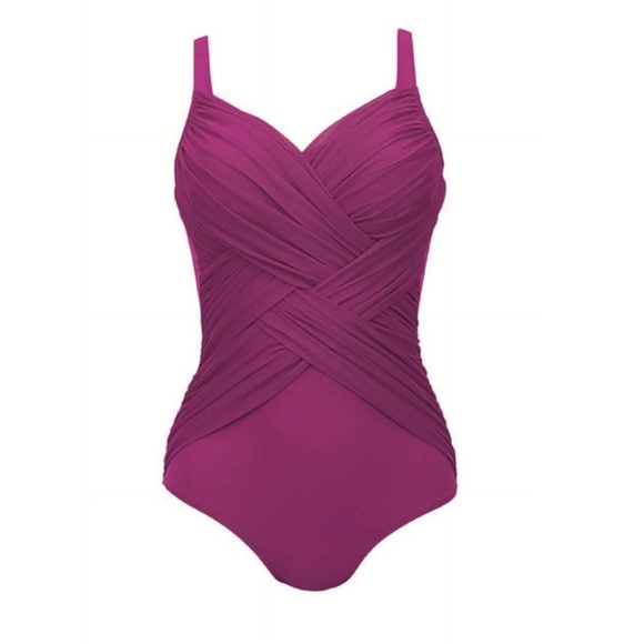 Anita Swimsuit Purple Ocean 08F - Picture 2 of 6